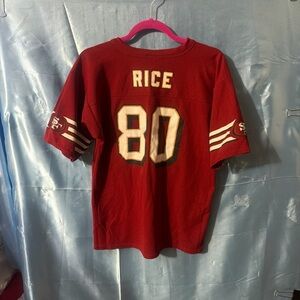 Jerry Rice #80 San Francisco 49ers NFL Football Jersey Youth L/XL